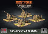 Flames of War: German: 8.8cm Heavy AA Platoon (x4 Plastic)