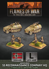 Flames of War: German (SS): SS Reconaissance Company HQ (Plastic)