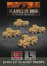 Flames of War: German (SS): Sd Kfz 231 SS Scout Troop (x4)