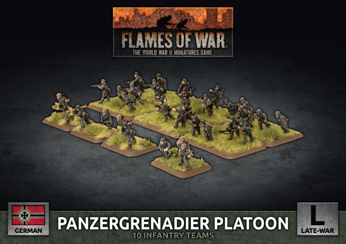 Flames of War: German: Panzergrenadier Platoon (Plastic)