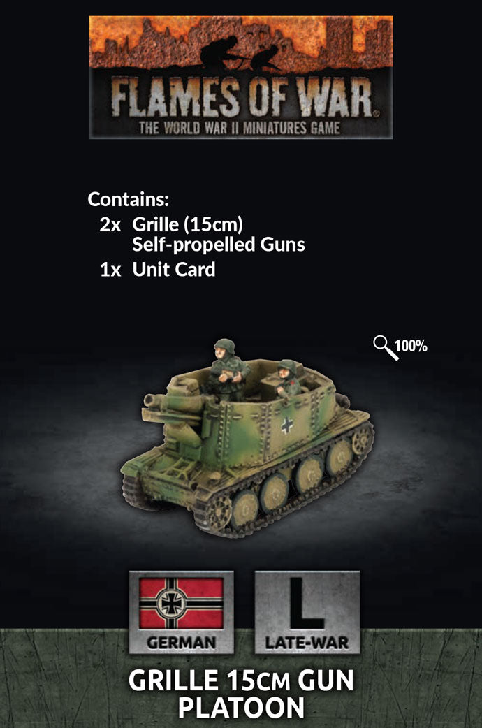 Flames of War: German: Grille 15cm Gun Platoon (x2)