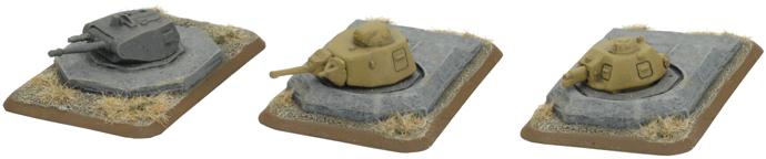 Flames of War: German: Turret Bunkers