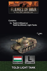 Flames of War: Hungarian: Toldi tank (x1)