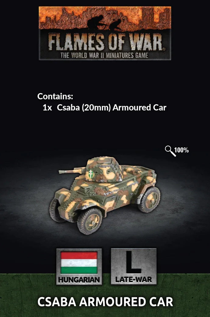 Flames of War: Hungarian: Csaba Armoured Car (x1)