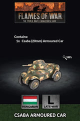 Flames of War: Hungarian: Csaba Armoured Car (x1)