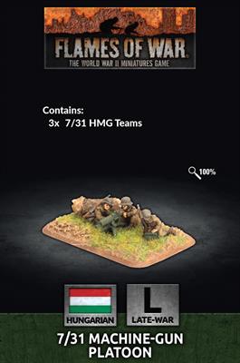 Flames of War: Hungarian: 7/31 MG Platoon (x3)