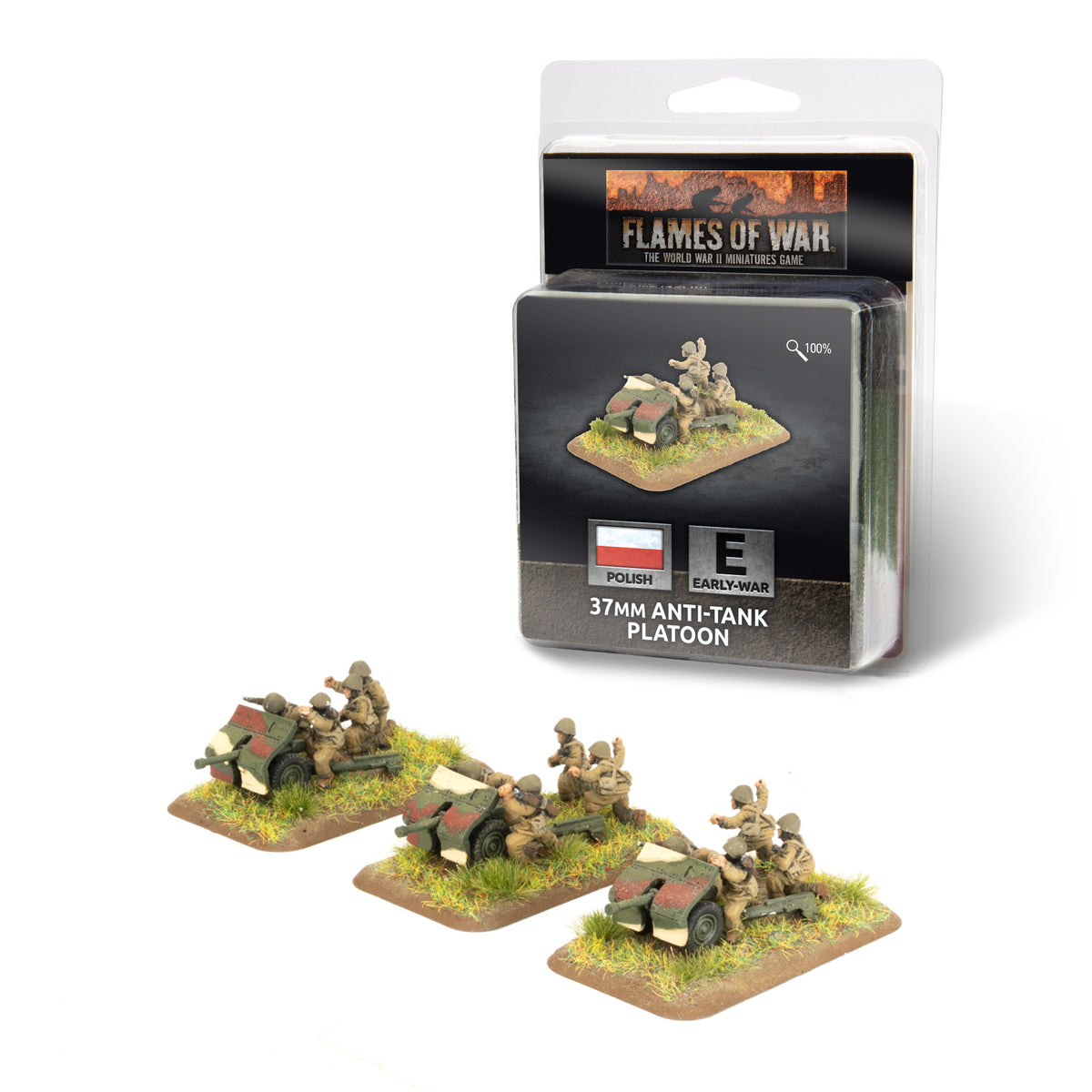 Flames of War: Polish: 37mm Anti-tank Platoon - Pre-Order