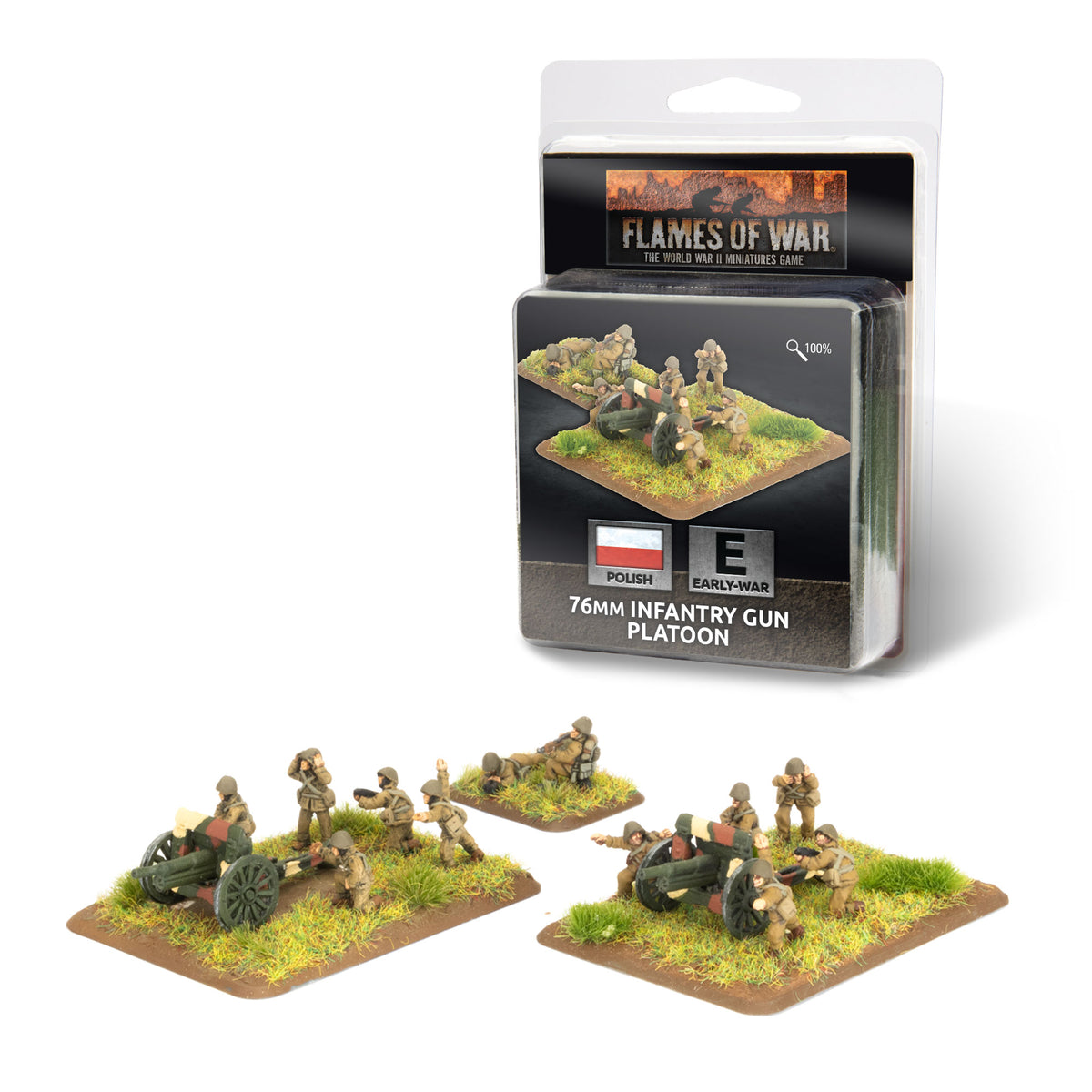 Flames of War: Polish: 76mm Infantry Gun Platoon - Pre-Order
