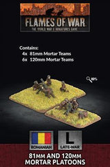 Flames of War: Romanian: 81mm and 120mm Mortar Platoons (x10)