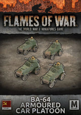 Flames of War: Soviet: BA-64 Armoured Car Platoon (Plastic x4)