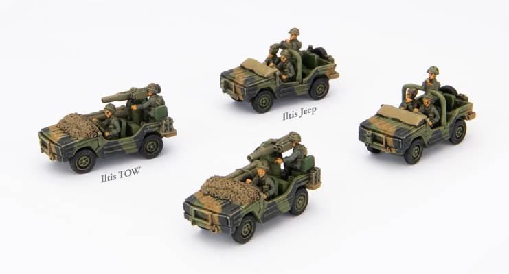 World War III: Team Yankee - Iltis Anti-tank Section or Patrol (x4)