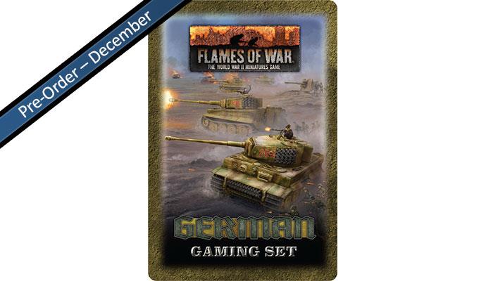 Flames of War: German Tin (x20 Tokens, x2 Objectives, x16 Dice) - Pre-Order
