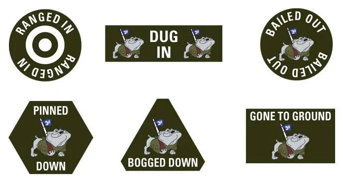 Flames of War: 3rd Infantry Division Token Set