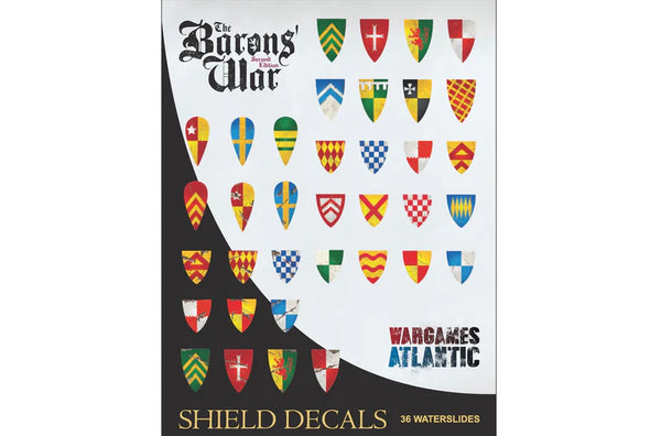 Wargames Atlantic: Barons' War Shield Decals (01)