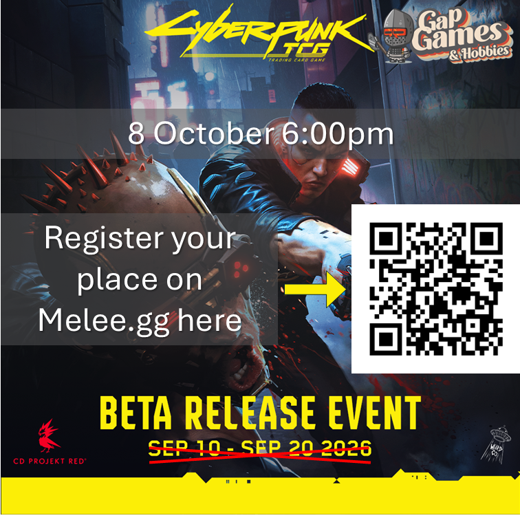 Cyberpunk TCG: Pre-Release Kit Beta - 8 October 6pm [READ DESCRIPTION]