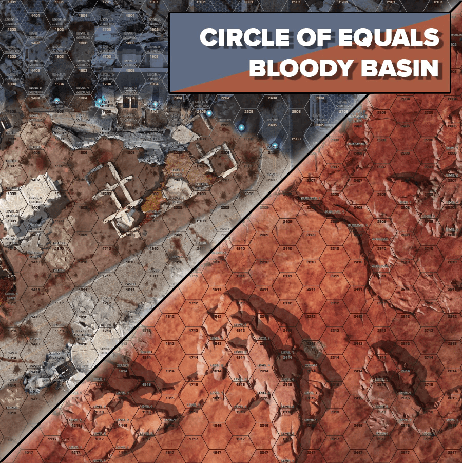 BattleTech: BattleMat: Savannahs - Strana Mechty Circle of Equals / Bloody Basin