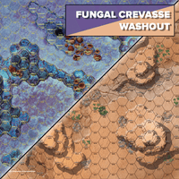 BattleTech: BattleMat: Alien Worlds - items - Fungal Crevasse/Washout