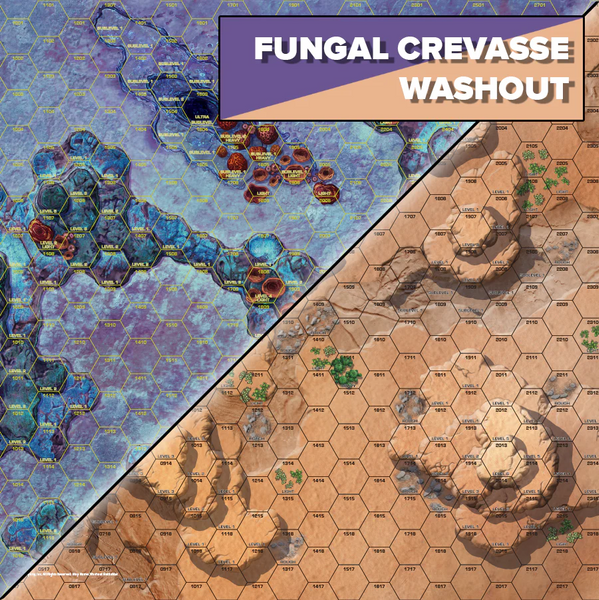 BattleTech: BattleMat: Alien Worlds - items - Fungal Crevasse/Washout