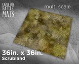 Cigar Box Battlemat: Scrubland 3x3 Battlemat