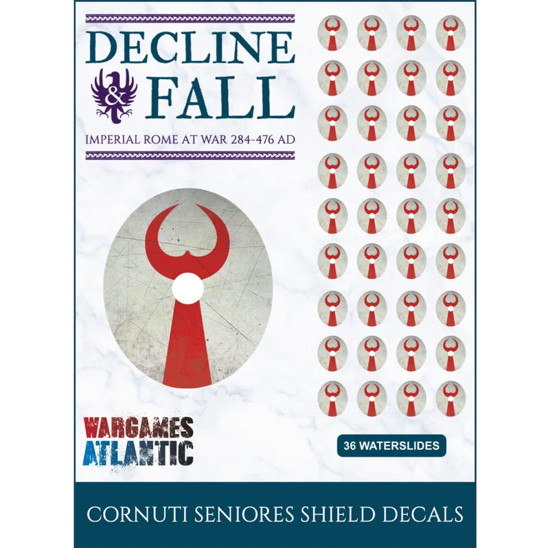 Wargames Atlantic: Decline & Fall Shield Decals: Cornuti Seniores