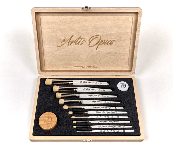 Artis Opus - Series D PLUS - DryBrush FULL Set (10 Brushes)