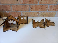 Dark Castle Terrain - Normandy - Ruined 2 Storey House