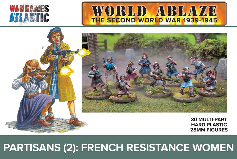 Wargames Atlantic: World Ablaze - Partisans (2) French Resistance Women