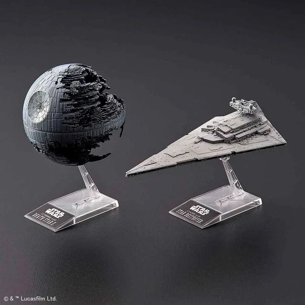 Bandai Star Wars STAR WARS 1/2,700,00 DEATH STAR II & 1/14,500 STAR DESTROYER
