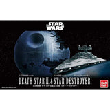 Bandai Star Wars STAR WARS 1/2,700,00 DEATH STAR II & 1/14,500 STAR DESTROYER