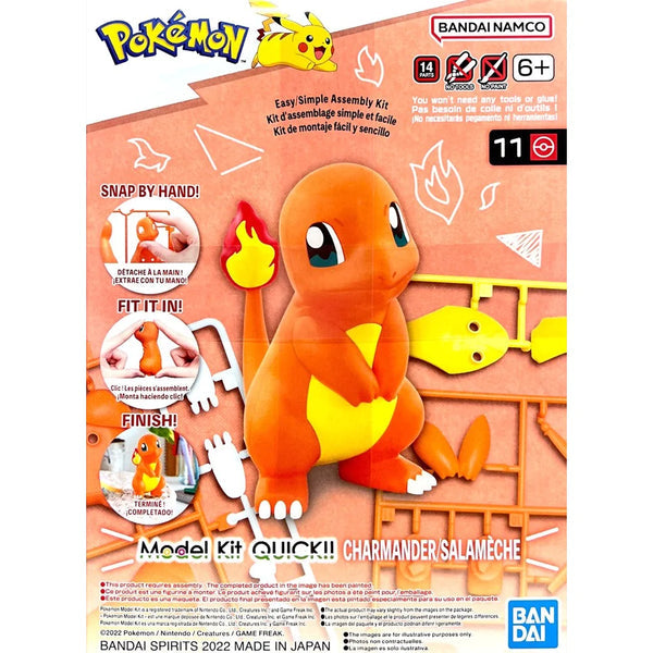 Bandai Pokemon Pokemon Model Kit QUICK!! 11 CHARMANDER