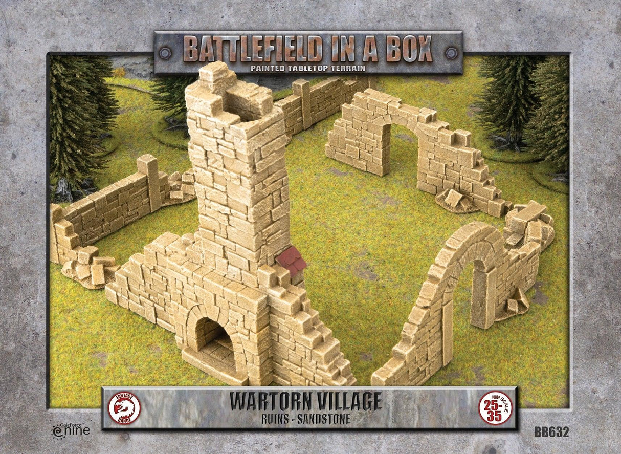 Battlefield in a Box: Wartorn Village: Ruins - Sandstone