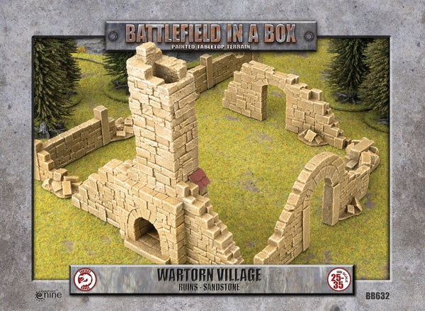 Battlefield in a Box: Wartorn Village: Ruins - Sandstone