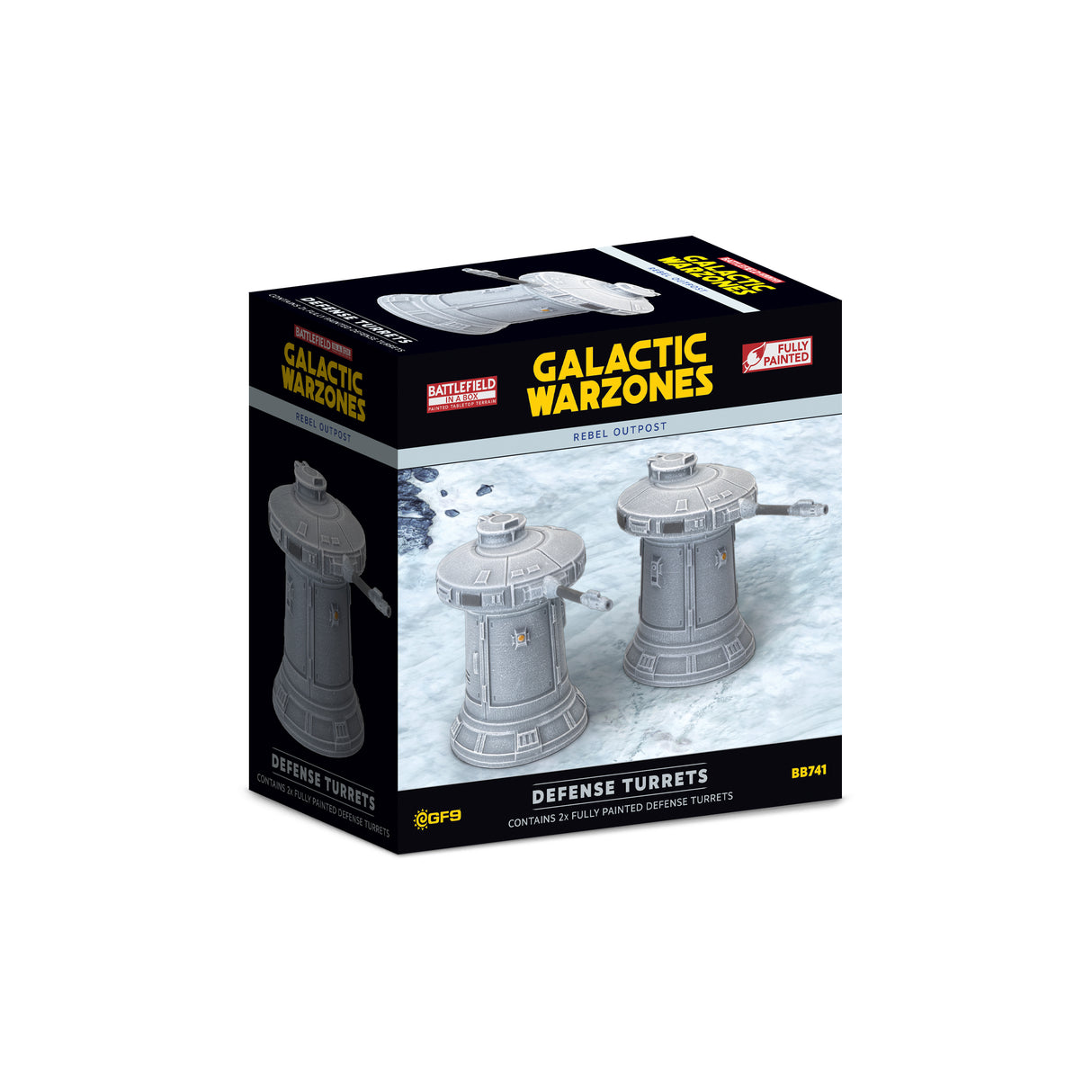 Battlefield in a Box: Galactic Warzones: Rebel Outpost - Defense Turrets (x2)