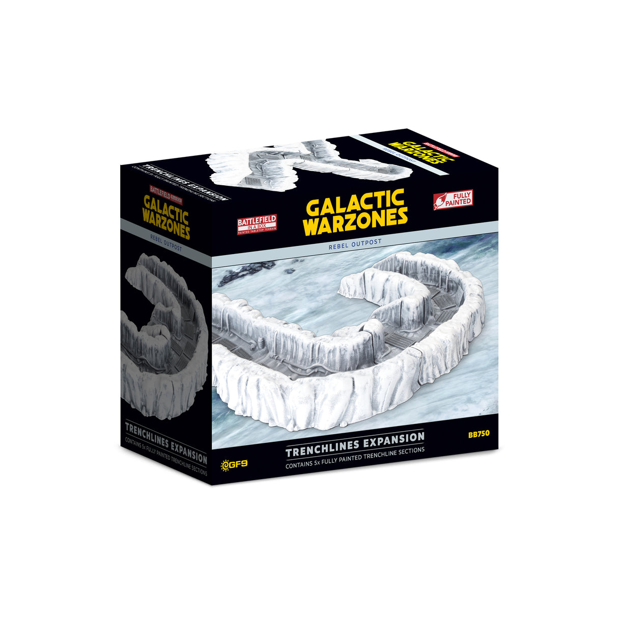 Battlefield in a Box: Galactic Warzones: Rebel Outpost - Trenchlines Expansion (x5)