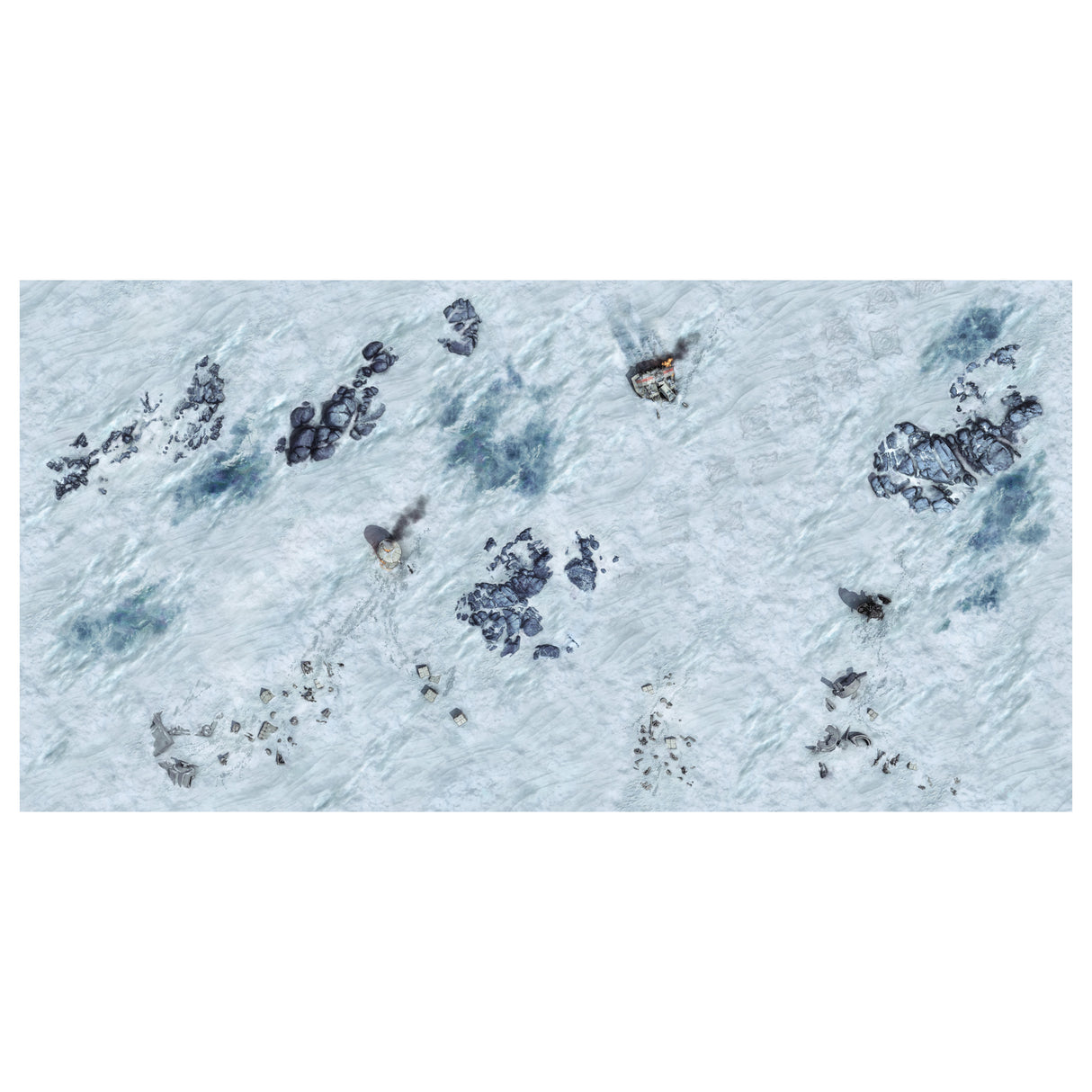 Battlefield in a Box: Galactic Warzones: Rebel Outpost Gaming Mat (6'x3' Vinyl)