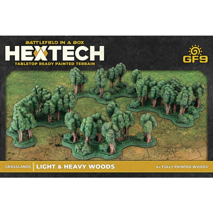 Hextech: Grasslands: Light & Heavy Woods (x4 new bases)