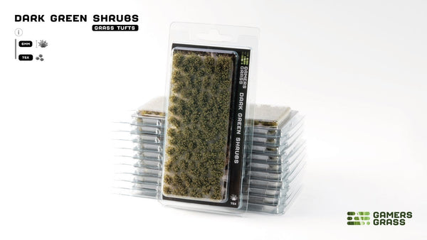 Gamer's Grass - Dark Green Shrubs