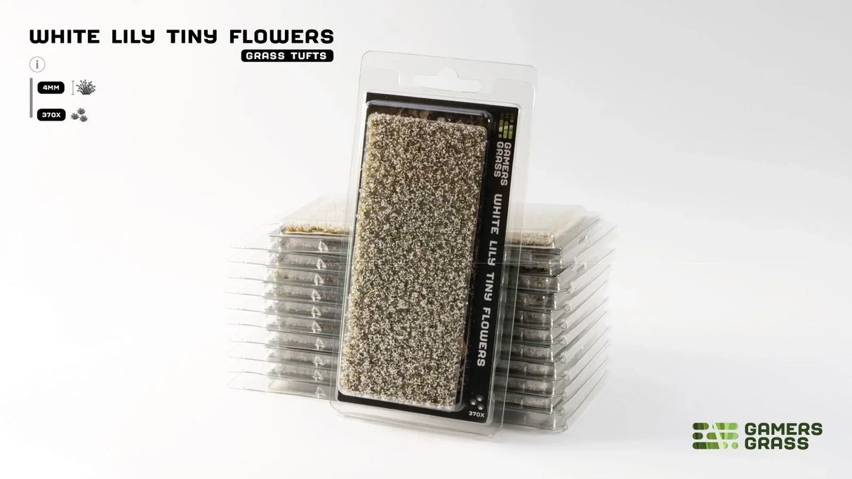 Gamer's Grass - White Lily Tiny Flowers