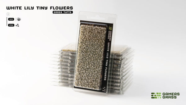 Gamer's Grass - White Lily Tiny Flowers