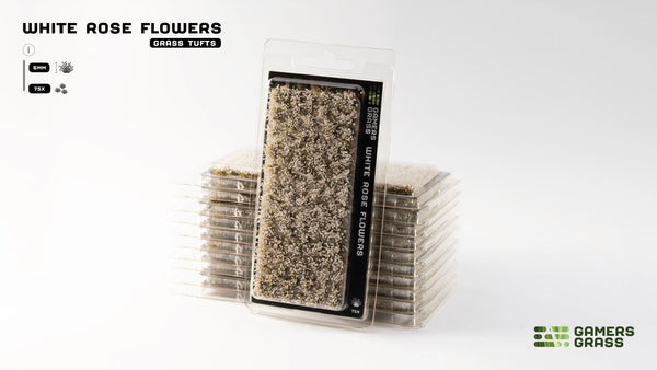 Gamer's Grass - White Rose Flowers