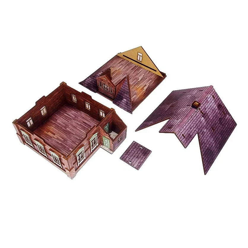 Micro Art Studio - WW2 Ostfront Village Forester's Dacha Pre-Painted