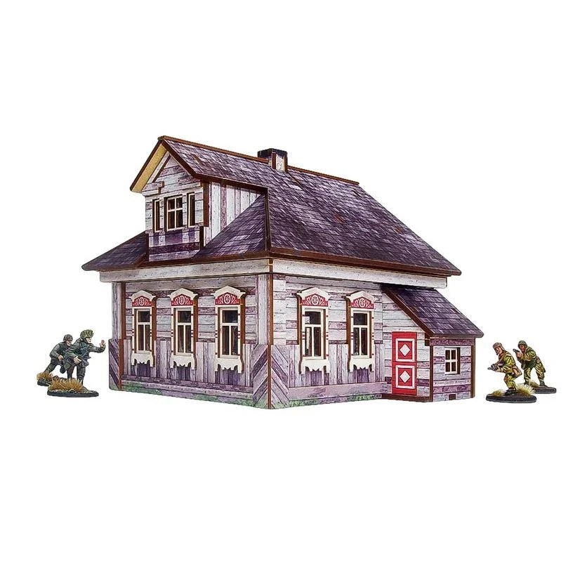 Micro Art Studio - WW2 Ostfront Village Whitewashed Dacha Pre-Painted