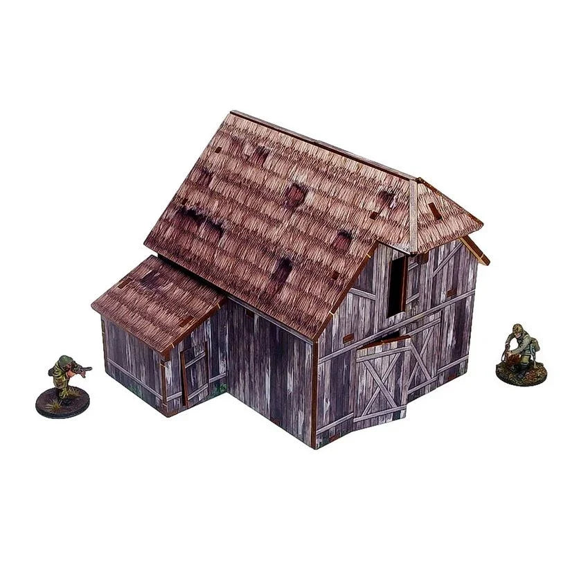 Micro Art Studio - WW2 Ostfront Village Barn Pre-Painted