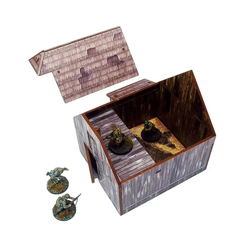 Micro Art Studio - WW2 Ostfront Village Barn Pre-Painted