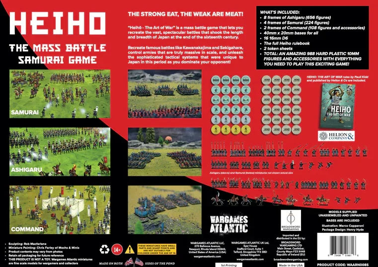 Wargames Atlantic: Grand Battle Scale - Heiho: The Mass Battle Samurai Game