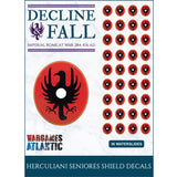Wargames Atlantic: Decline & Fall Shield Decals: Herculiani Seniores