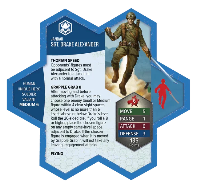 Heroscape - Sgt. Drake Alexander