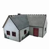 Battlefield Accessories: Village House 6 White Render - 28mm (TTR)