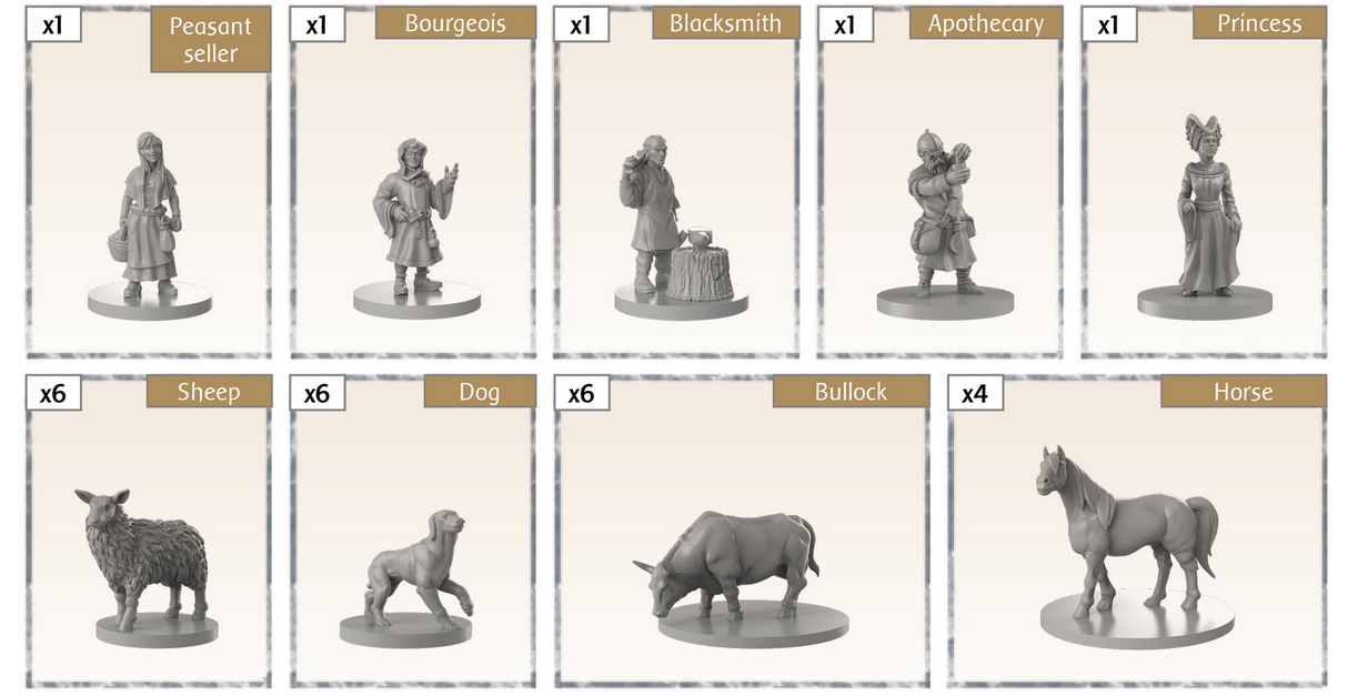 Time of Legends Joan of Arc Village 2. Extra Miniatures