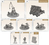 Time of Legends Joan of Arc Siege Equipment Expansion. Extra Miniatures